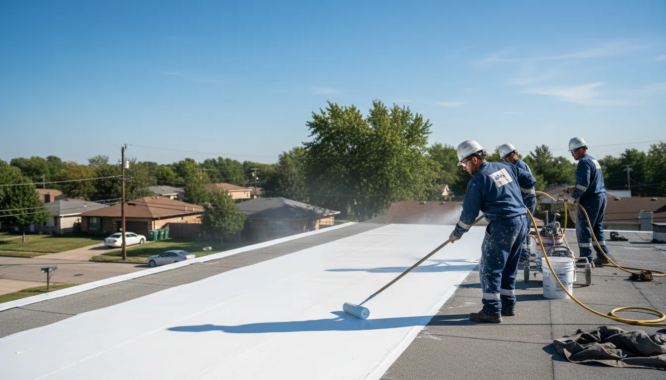 Commercial roof coating in Colliersville, NY near me